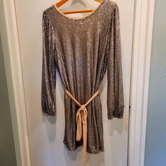 Gentle Fawn Juliette Mini Sequined Dress in Size L - Picture 1 of 7